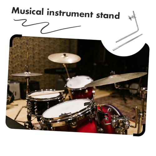 Soporte ajustable para cowbell Hemoton, soporte de montaje para tambor para caja, para grabación y prácticas miniatura 7