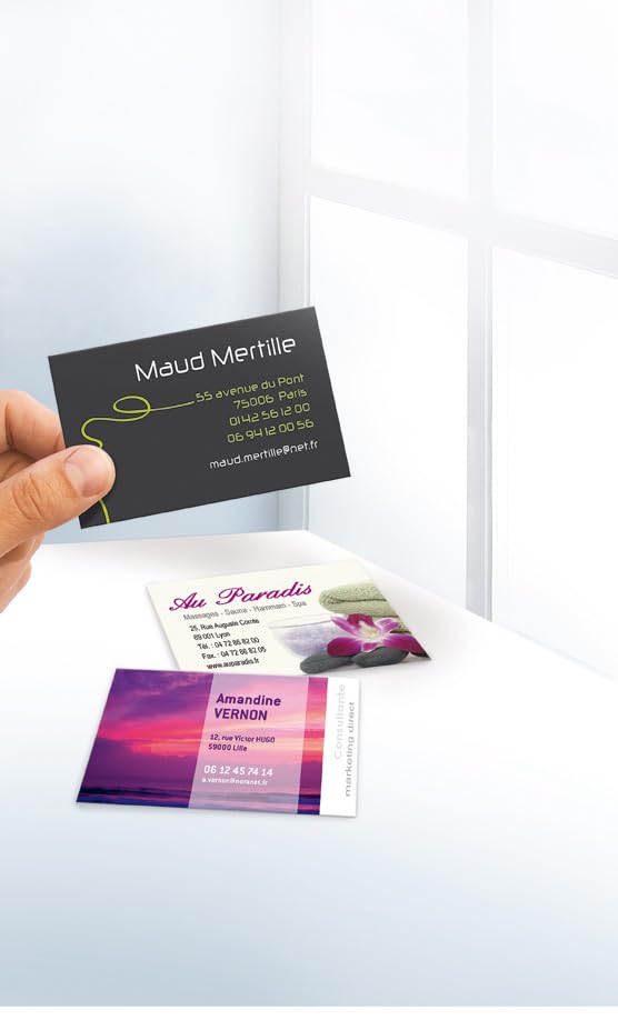 Biglietti Da Visita Avery 250 Pz - Carta 185 G/m² Microperforati, 85x54 Mm, Per Stampanti Getto D'Inchiostro/Laser - Foto 8