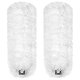 2 Pack Microfiber Duster Refills Compatible with OXO Good Grips Microfiber Hand Duster and Extendable Duster 53 inches, 2 Count Reusable Microfiber Duster Refill (White)