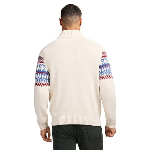 IZOD Men's Holiday Quarter Zip Pullover Sweater2