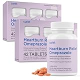 Curist Omeprazole 20mg Tablets Bulk Pack - 84Count Delayed-Release Tablets - Acid Reflux Medicine for Heartburn Relief (2 Pack of 42 Tablets - 84 Total)