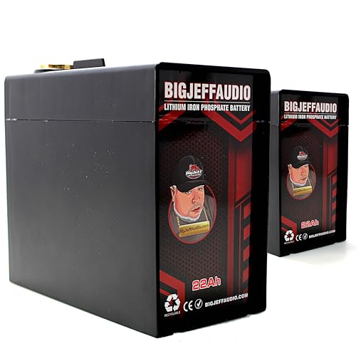 Big Jeff Car Audio 12V 22AH Lithium Battery (Two Pack)