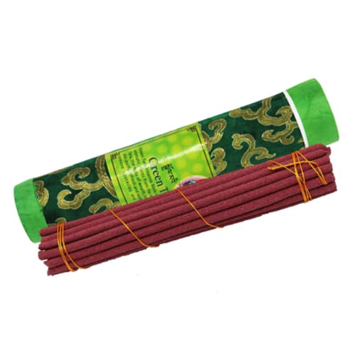 Juccini Tibetan Incense Sticks ~ Hand Rolled Green Tara Incense Made From Organic Himalayan Herbs For Prosperity And Good Luck (Green Tara) #TOP14