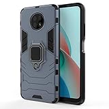 ALAMO Ultra Panzerhülle für Xiaomi Redmi Note 9T 5G, TPU+PC StoßFest Hülle mit Ring Ständer - Blau