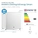 Subcold Eco50 Mini Fridge White | Table-Top Model | Counter-Top Fridge | Solid Door with Chiller Box | Lock & Key | Energy Efficient (45L, White)