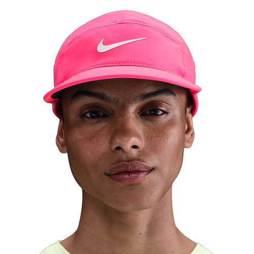 Nike, Unisex, Dri-FIT Fly Unstructured Swoosh Cap, Hyper Pink/Anthracite/White, MD/LG