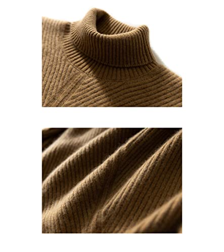 Pull col roulé 100% cachemire pur vêtement hiver décontracté