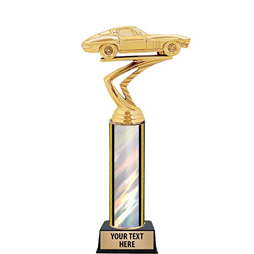 10" Corvette C2 Car Trophies - Corvette C2 Car Silver Trophy Awards Prime