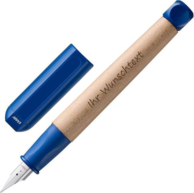 Lamy abc Azul – Pluma Estilográfica Infantil con Grabado Láser Personalizado – Plumín A para Principiantes