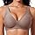 Ganado Reggiseno Senza Ferretto Donna Reggiseni Scollo a V Senza Cuciture Imbottito Comodo Push Up, XL, Caffe