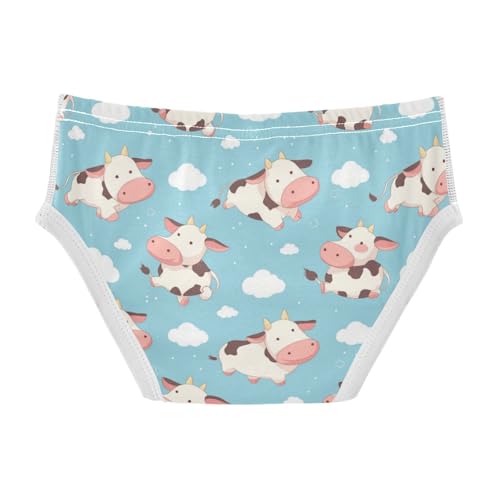 Wusikd Little Cow Clouds Boys' Underwear Cotton Blue Sky Boys Briefs Soft Toddler Underwear 2T2