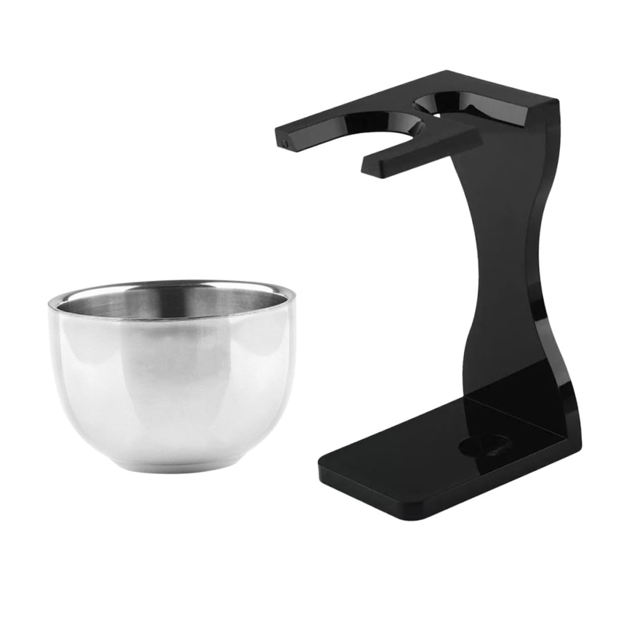 Juego de Afeitado Masculino Modelo 7389 de Acrílico y Acero Inoxidable