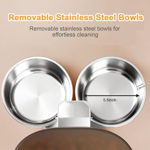 Automatic Cat Feeder with Camera for Two Cats, 1080P HD Video with Night Vision, 2.4G WiFi Auto Dog Feeder with 2-Way Audio for Cat & Dog, Low Food & Motion & Sound Alerts Timed Pet Feeder 7L - Image 4