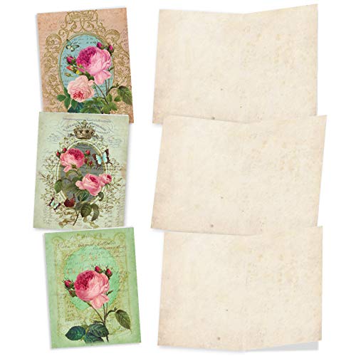 The Best Card Company Floral Note Card Set #TOP8