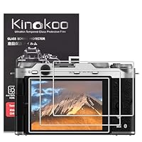 kinokoo Displayschutzfolie für Fuji X-M5/Fuji X-E5 Digitalkamera - 0,25 mm Härtegrad 9H Fuji XM5/XE5 gehärtete Glasfolie – blasenfrei, kratzfest und fingerabdrucksicher (3 Packungen)