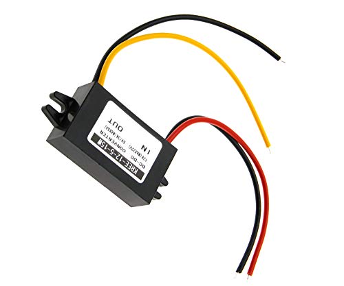 Regulador convertidor DC/DC 12V Stepdown a 5V 3A 15W coche fuente de alimentación módulo regulador Cover