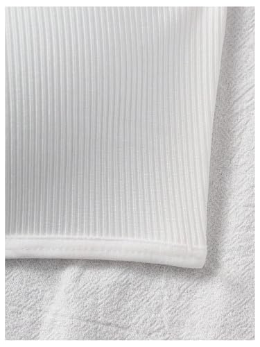 OYOANGLE Girl's 3 Pack Ribbed Strapless Bandeau Bras Comfy Non Slip Padded Tube Top Training Bras3