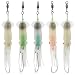 Dr.Fish 5 Pack Saltwater Fishing Lure Trolling Squid Offshore Bait Teaser 6" Built-in LED Light Mahi Tuna Sails Wahoo Marlin