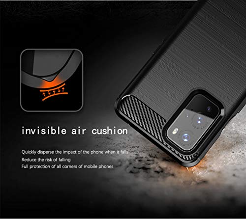 for Oneplus 9 5G Phone case,1+9 5G Case Shockproof, Scratch Resistant Carbon Fiber Jacket, Soft TPU, for Oneplus 9 5G case Black