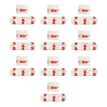 Adhesive Replacements Compatible with SimpliSafe Entry Sensors Pre-Cut and Easy to Install 10 Pieces Tape for Sensors & 10 Pieces Tape for Magnets