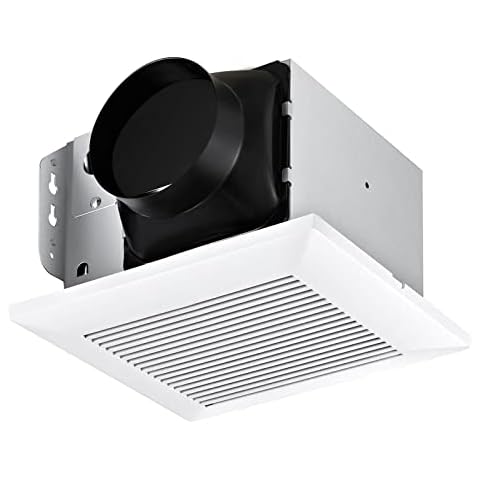 JOEAONZ Bathroom Fan 110 CFM Very Quiet with Matel Housing, Ceiling Mount Exhaust Ventilation Fan Large Air-flow Capacity, Energy-Saving Household Bath Vent Fan, White Plastic Grille Cover