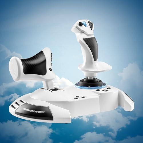 Image of Thrustmaster T.Flight Hotas 5 Microsoft Flight Simulator Edition - PS5 & PC | Officially licensed, 16-bit precision, 5 axes, 14 buttons, rapid-fire trigger, hat switch, detachable throttle, dual rudder