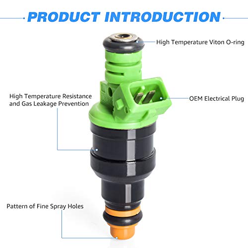 image for nifeida 8Pcs Fuel Injectors Compatible with F-ord Linghtning Mustang C