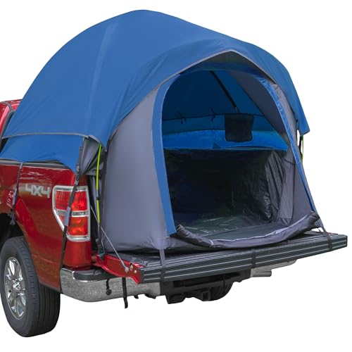 Truck Bed Tent - Water-Resistant Vented Camper Shell - Fits 5.5 to 6ft Truck Bed - 2 Person Camping Tent with Carry Bag by Wakeman Outdoors (Blue)