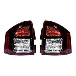 Anzios Left Right Rear Side Brake Stop Tail Light Compatible with Jeep Compass 2014-2017 Facelift