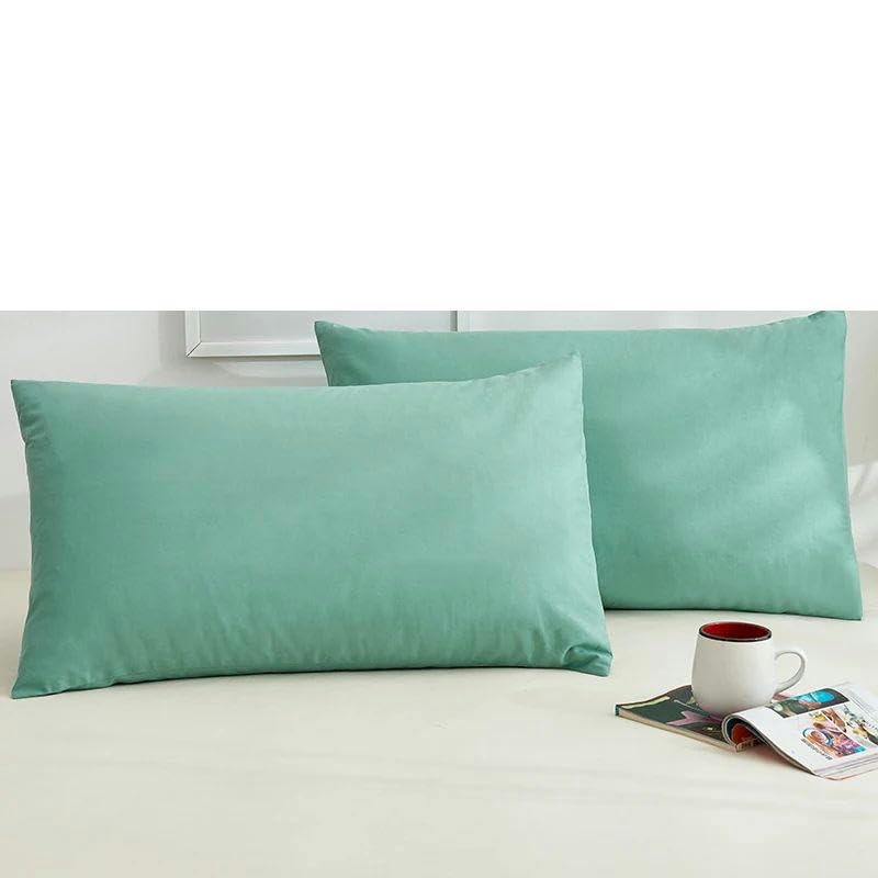 Funda de Almohada de algodón de Color sólido, 66 x 66 cm, 50 x 75 cm, Multicolor, Opcional, para Dormir, Color, 48 x 150 cm, 2 Piezas