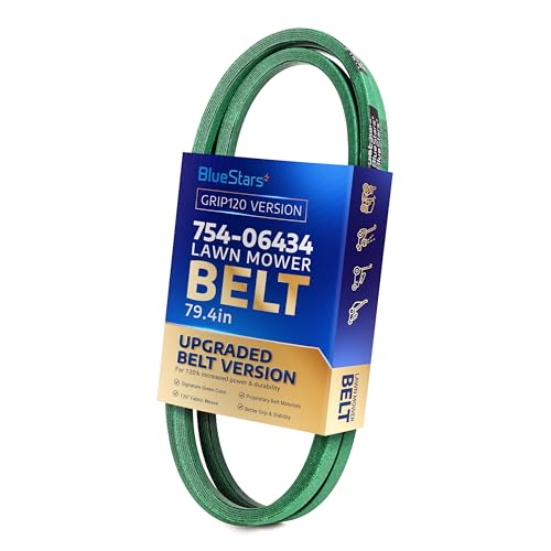 Image of [Upgraded Grip120] BlueStars 754-06434 Deck Belt | Aramid Cord | 1 /2x79.4 | For 36 Inch Deck Troy Bilt 36 Pony 36T Pony 36B Craftsman T85 T100 Mowers - Replaces CMXGZAM501100 490-501-M100