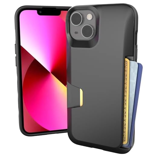 Smartish iPhone 13 Wallet Case - Wallet Slayer Vol. 1 [Slim + Protective] Credit Card Holder - Black Tie Affair