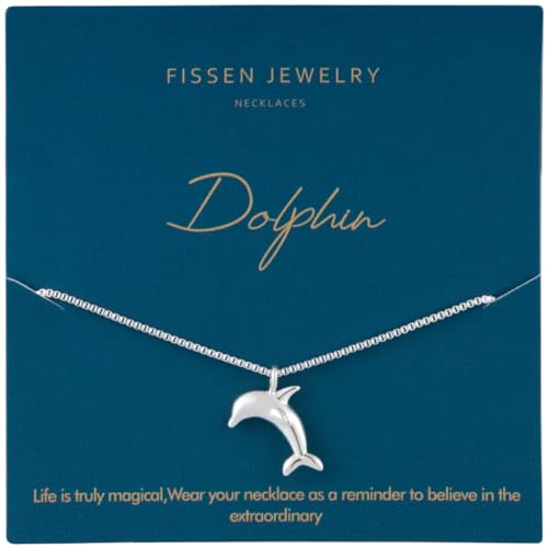 FISSEN Silver Dolphin Necklace