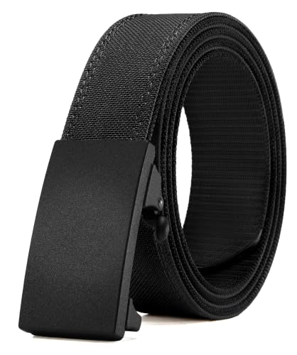 Image of CHAOREN Men's Ratchet Belt - Nylon Belt for Golf & Work | Quick Release Buckle, Precise Adjustment, Durable Webbing Support, All-Day Comfort