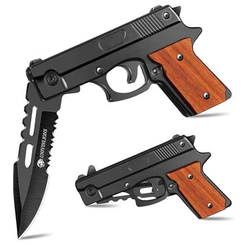 univinlions Taschenmesser Klappmesser Outdoor Cooles Design 8 cm Survival Messer für Camping Angeln Geschenk für Männer