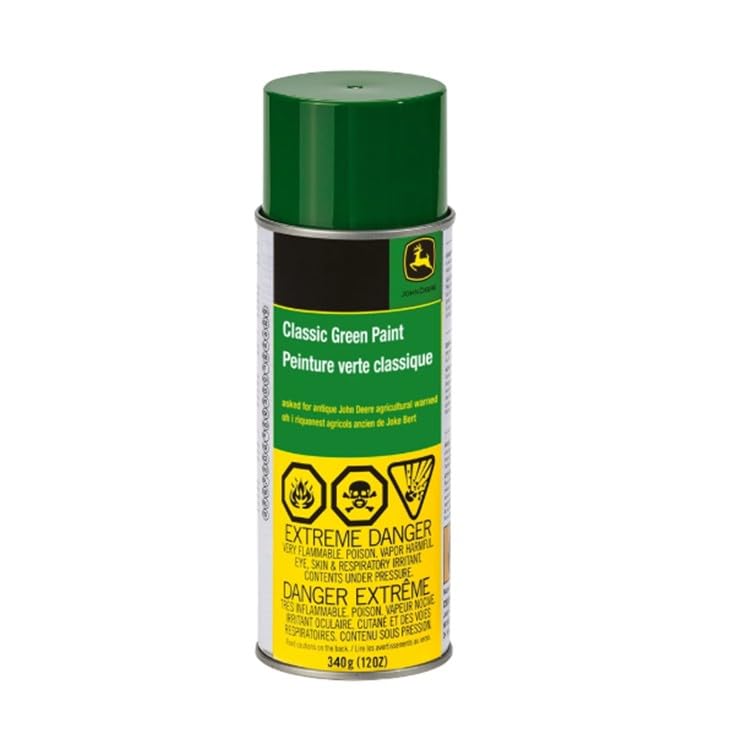 John Deere Classic Green Spray Paint 12 Ounce Aerosol Can - TY25644