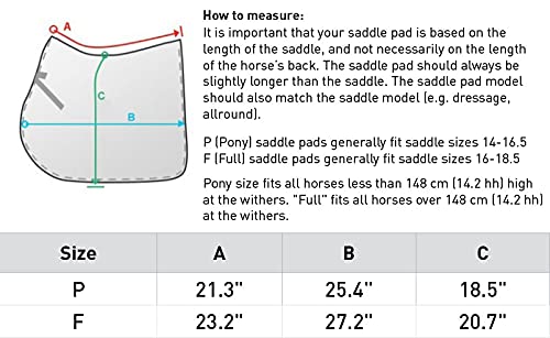 Rhinegold Unisex's 456-P-BLK/BLK Luxe Fur Lined Saddle Cloth, Black/Black, Pony