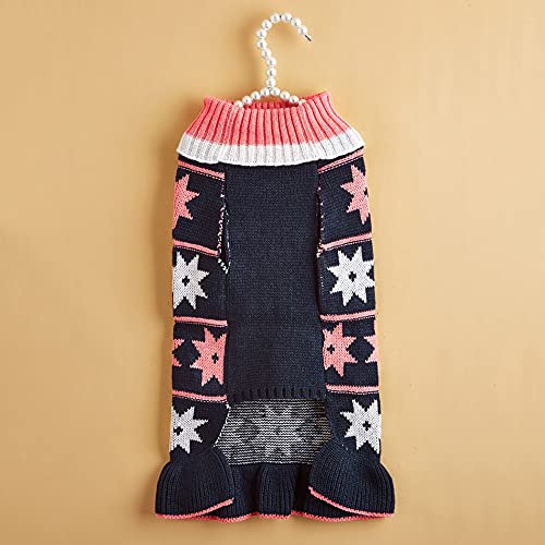 Cicano Cane Maglione Vestito Carino Ruffles Orlo