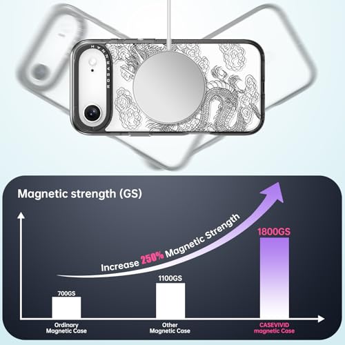 Coque iPhone 17 Air Magsafe antichoc 2m rigide noire durable