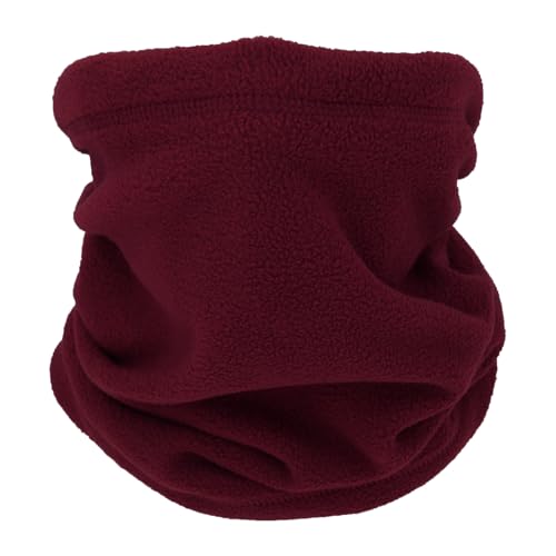 SMEHCF Scaldacollo multiuso Sciarpa Mezza maschera per il viso per donne e uomini Sci Pesca Escursionismo Ciclismo Moto Traspirante Lavabile Antivento Rosso vino bordeaux
