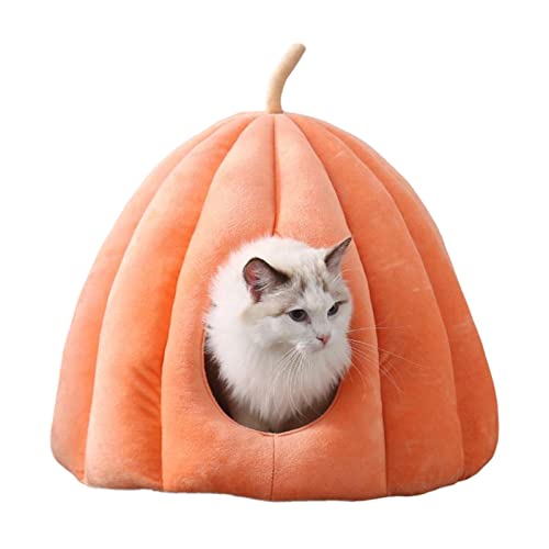 Gato Iglu - Cabana de gato fechada com travesseiro almofadado lavável removível - Casa para animais