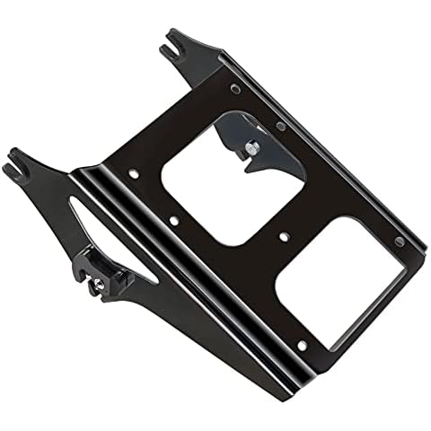 Benlari Black Detachable Trunk Mount 09-13 2-Up Tour Pack Pak Luggage Rack Compatible Harley Davidson Touring 2009-2013 Street Glide Road King Road Glide Electra Glide 2010 2011 2012 Cover