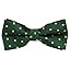 Hunter Green With Gold Polka Dots