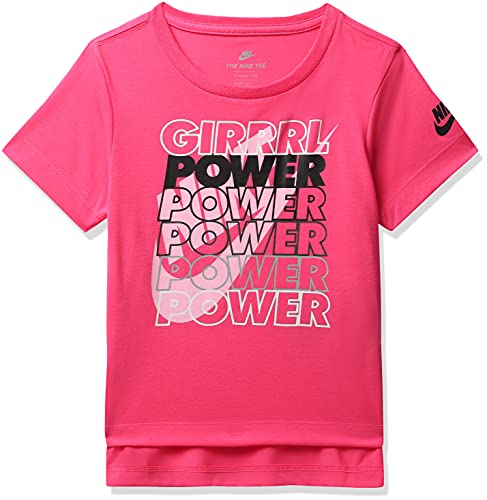 Image of Nike Girl's Girrrl Power Logo Regular Fit T-Shirt