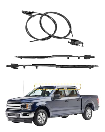 Sunroof Glass Cables Track Repair Kit, Compatible with 2015-2020 Ford F150 F250 F350 F450 / Lincoln Navigator, Roof Window Wire and Track Guide, Replace# FL3Z16502C22, FL3Z-1651071-A, FL3Z-1651071-B