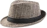 MESU Fedoras Trilby Chapeaux Jazz Chapeau Bowler Caps Panama Chapeau pour Hommes Femmes Kh...