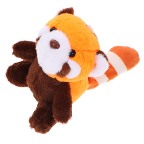 Toddmomy Little Raccoon Pendant Plush Stuffed Fluffy Animal Cuddly Cartoon Key Chain Keychain Decorative Bag Pendant Bag Ornament Raccoon Hanging Decor Key Chain Pendant Pp Cotton
