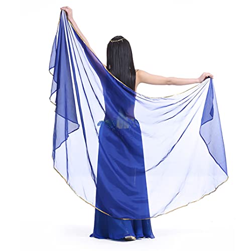Womens Lightweight Semicircle Chiffon Hand Scarf, Belly Dancing accessories, for Belly Dance Performance