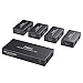 Produktbild PW-HTS0104POC 1X4 Port HDMI Splitter Extender/Verteiler Ultra HD 1080P Ohne Verzögerung 50m über CAT6 Kable Unterstützt EDID