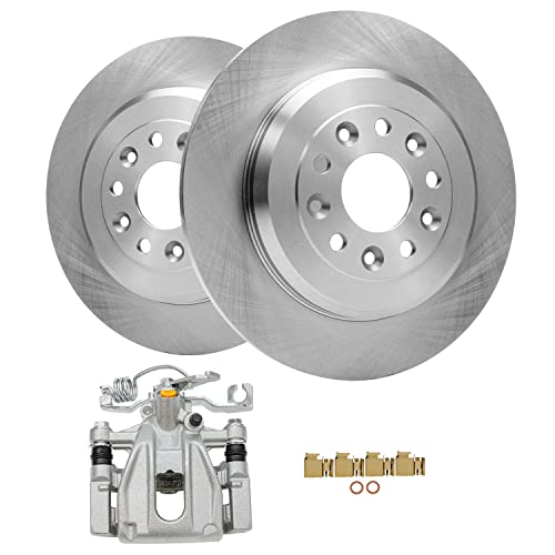 Image of Detroit Axle - 330mm Rear Disc Rotors Left Brake Caliper Replacement | for Five Hundred Taurus X Freestyle Montego Sable - 3pc Set